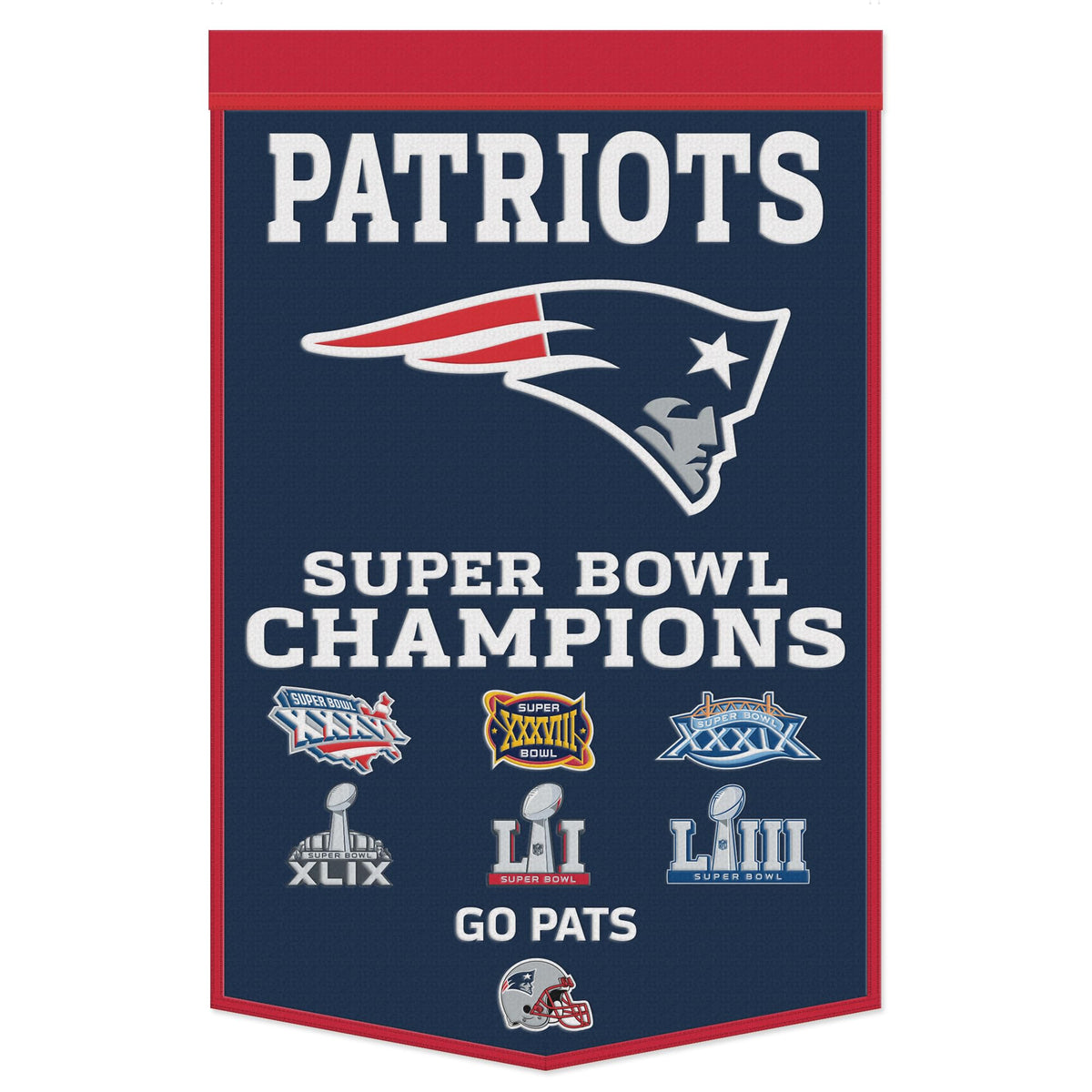 WinCraft New England Patriots 24' x 38' Championship Banner