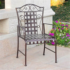 International Caravan Mandalay Set of Two Iron Chairs