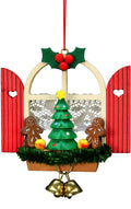 Christian Ulbricht 10-0569 Ornament-Window with Gingerbread-3 H x 3 W x 1 D, Brown