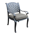 iPatio Sparta Modern Dining Arm Chair with Cushion, Indoor and Outdoor Dining Chair (Terracotta)