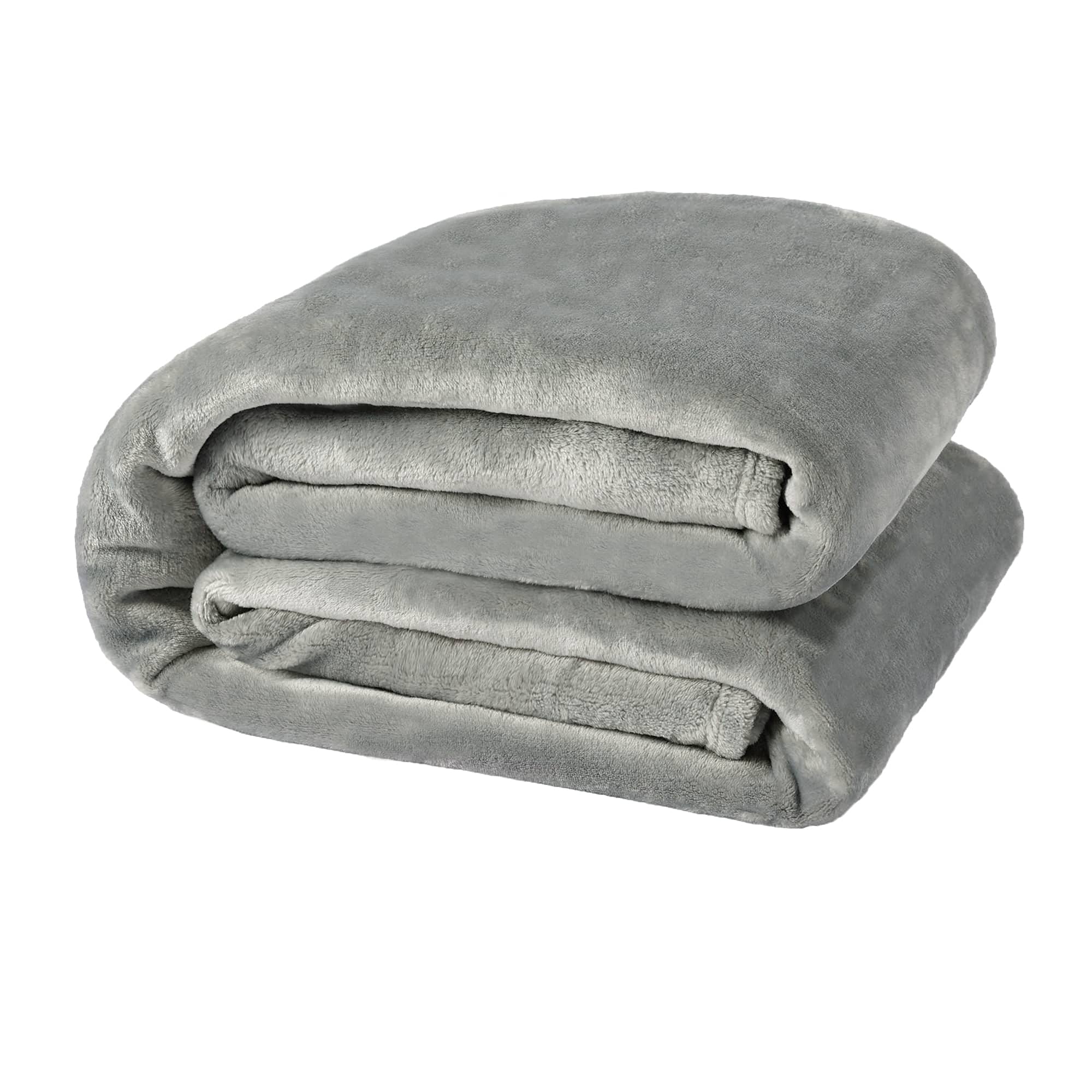 Nanpiper Fleece Blankets, Super Soft Flannel Queen Size Blanket For Bed, Luxury Cozy Microfiber Plush Fuzzy Blanket,Grey