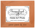 Personalized Gifts Grandpa Gift Paw Paw and Me Grandchild Natural Wood Engraved 5x7 Landscape Picture Frame Wood