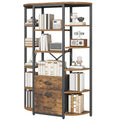 YATINEY 6 Tier Bookshelf, Industrial Large Triple Bookcase