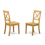 East West Furniture PBQU5-OAK-W 5 Piece Counter Height Dining Set Includes a Square Kitchen Table and 4 Dining Room Chairs, 36x36 Inch, Oak