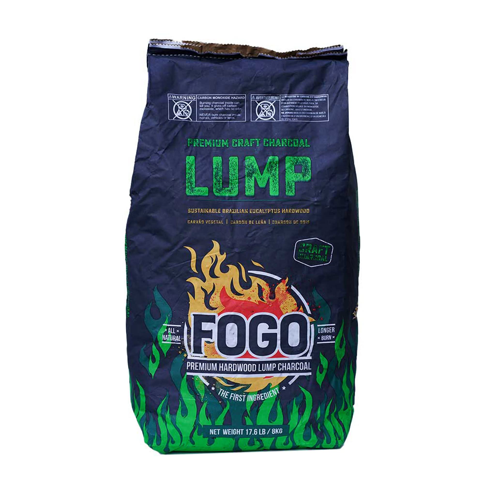 Fogo Eucalyptus All Natural, Rodizio Quality Lump Charcoal For Grilling And Smoking, 17.6Lb Bag
