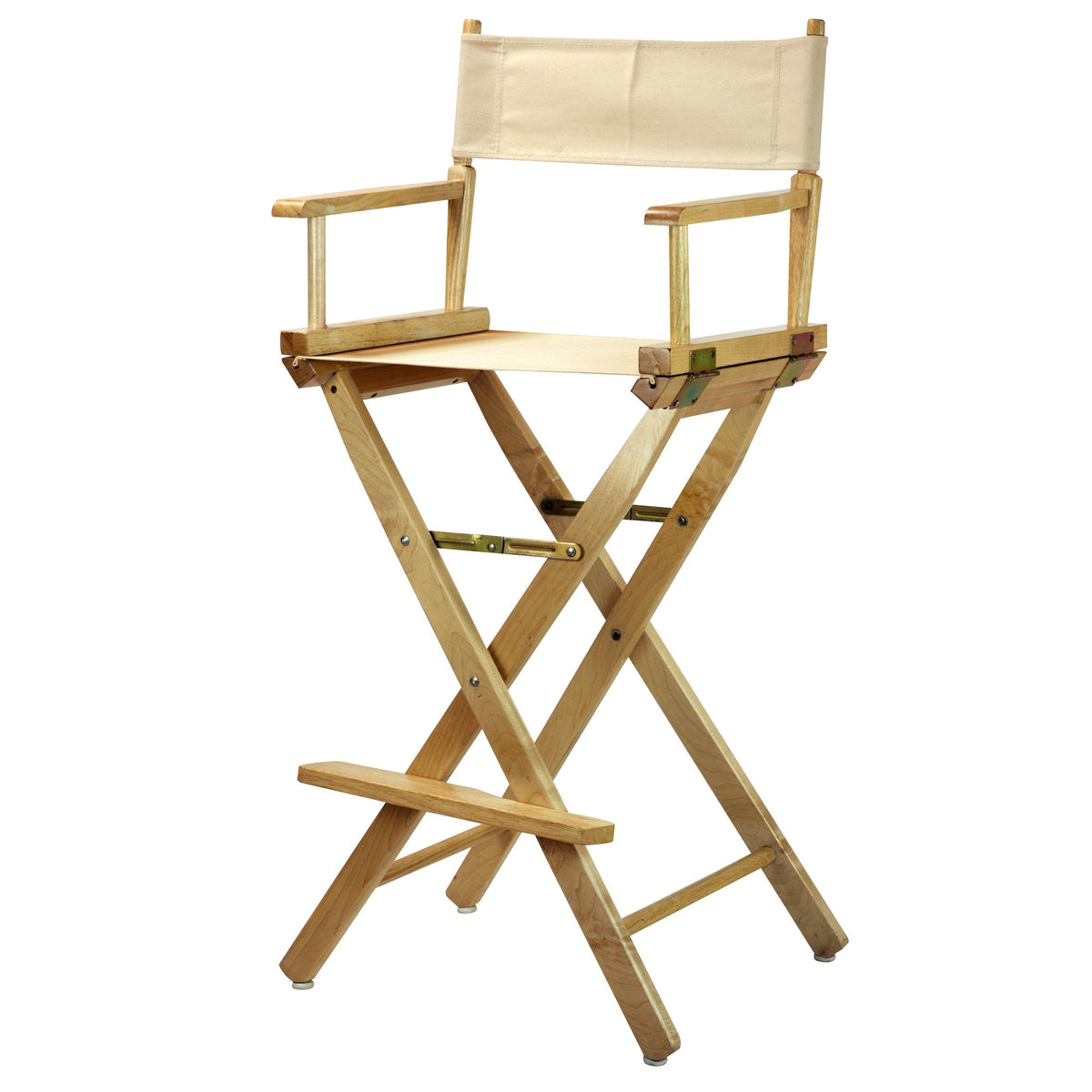 Casual Home 30&quot; Director'S Chair Natural Frame-With Wheat Canvas, Bar Height