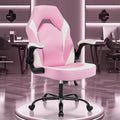 OLIXIS Computer Gaming Desk Chair - Big and Tall Ergonomic Lumbar Support with Flip-up Armrest and 360 Swivel Wheels, PU Leather