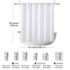 Boho Shower Curtain White Tassel Woven Fabric Shower Curtain 72 X 70 Modern Farmhouse Textured Tufted Chevron Striped Minimalist