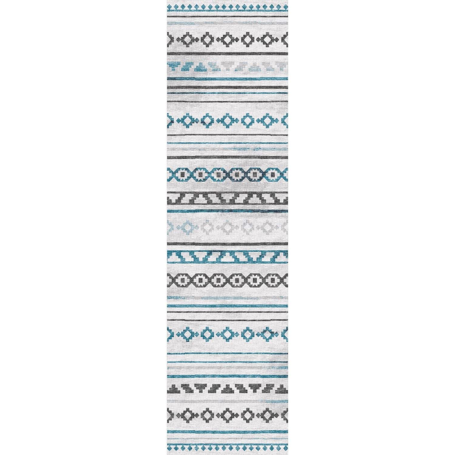 Sedona Sn10 Grey Bohemian Rug Runner 2' 3" X 12'