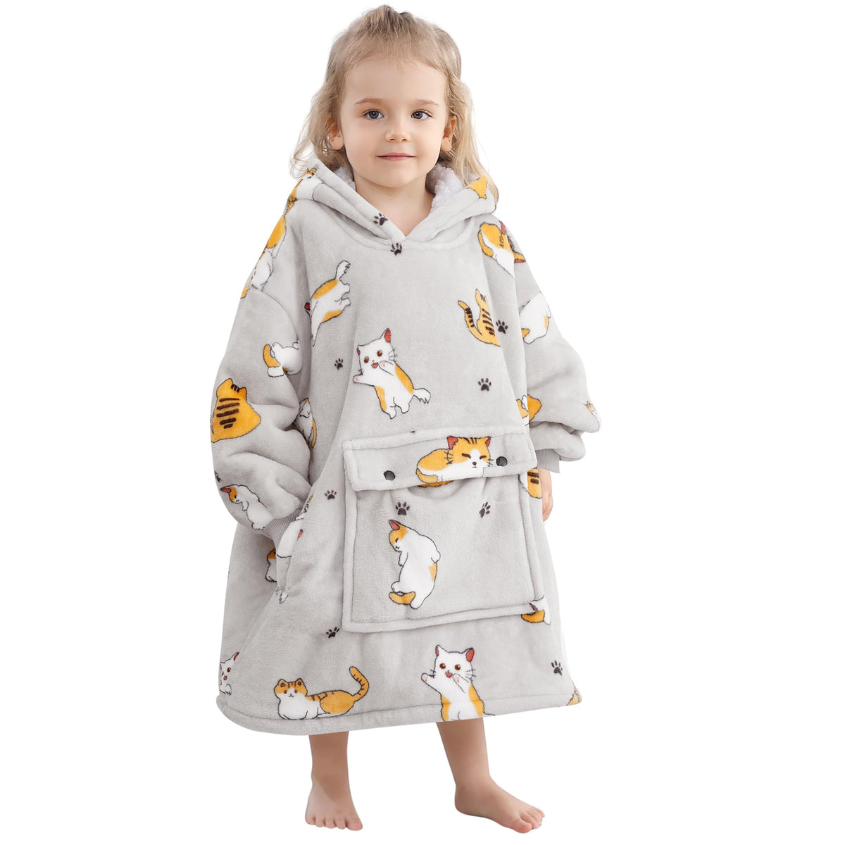 Narecte Kids Blanket Hoodie Kids Hoodie Blanket Kids Wearable Blanket Kids,Wearable Blanket,Oversized Sweatshirt Birthday Gifts