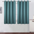 Lemomo Sea Teal Thermal Blackout Curtains/52 X 54 Inch/Set Of 2 Panels Room Darkening Curtains For Bedroom