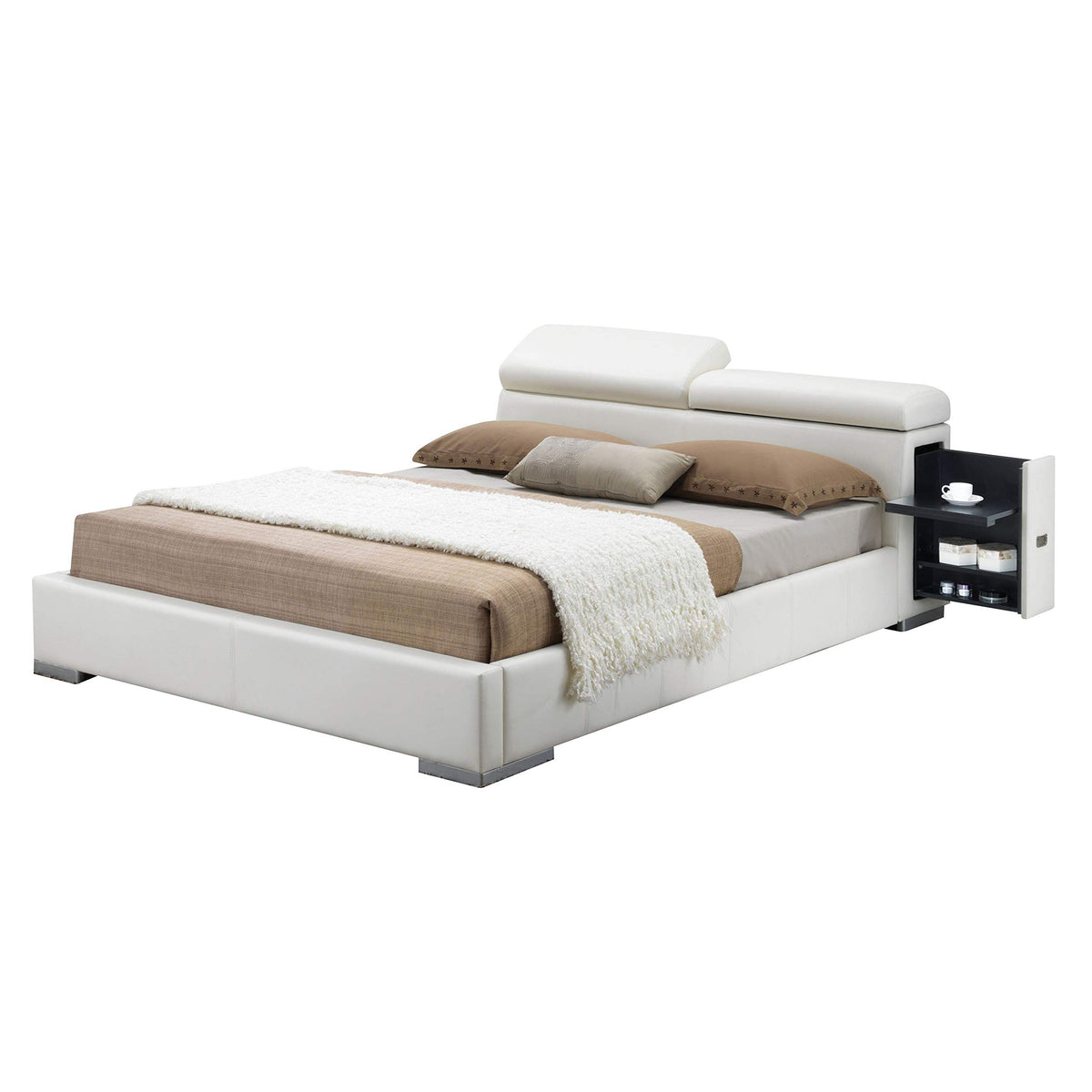 Acme Manjot King Bed in White