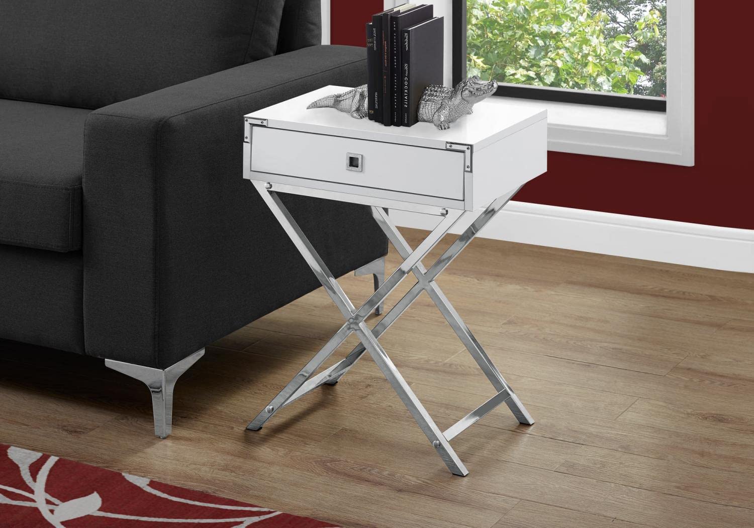 Monarch Specialties Accent Table with Storage Drawer - Thumbnail 5