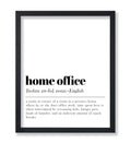 Poster Master Dictionary Art Poster - Definition of Home Office Print - Typography Art - Minimal Art - Gift for Boss & Colleague