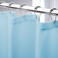 Amazerbath Waffle Shower Curtain, Baby Blue Shower Curtain Fabric Shower Curtain With Waffle Weave Heavy Duty Hotel Quality Bath
