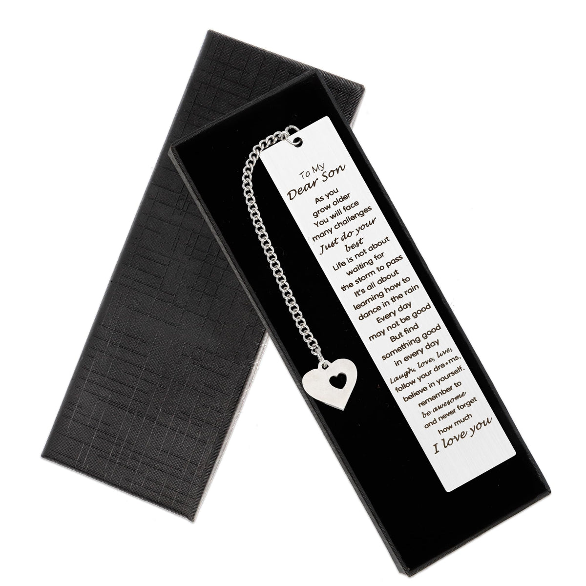 Gifts For Son From Mom Valentines Day Gifts For Teens Boys Metal Bookmark Inspirational Sentimental Gifts To My Son From Dad Mot