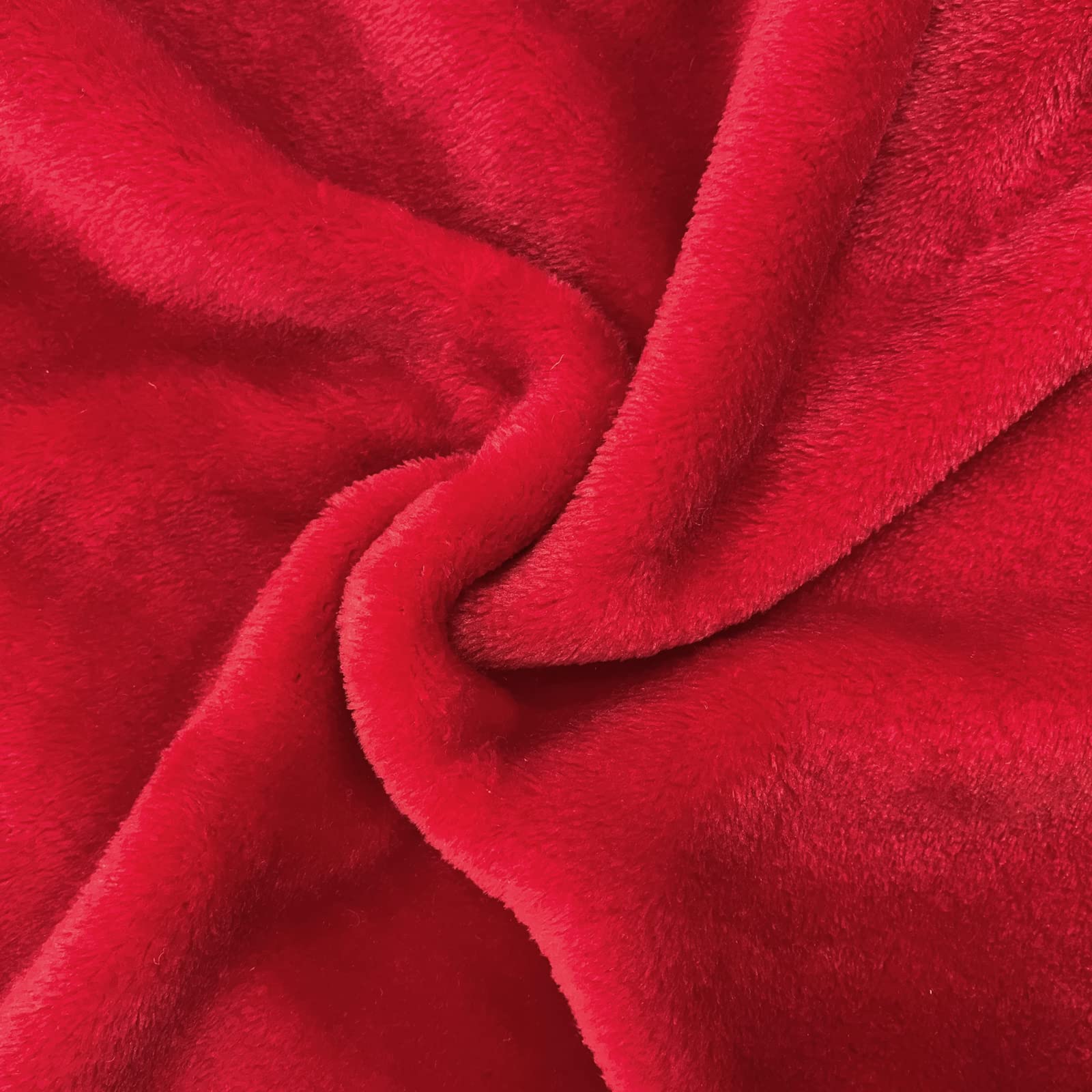 Sochow Flannel Fleece Blanket Throw Size, All Season Lightweight Super Soft Cozy Blanket For Bed Or Couch, Classic Red, 50X60 In
