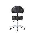 Lilfurni Swivel Rolling Stool Round Chair,Thick Sturdy Padding,Adjustable Stool with Wheels for Doctor,Medical,Massage Salon,Off