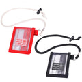 Rough Enough Lanyard Wallet Id Badge Holder Clear Plastic Card Holder Wallet Men Women School Teacher Office Staff 2 Pack Black