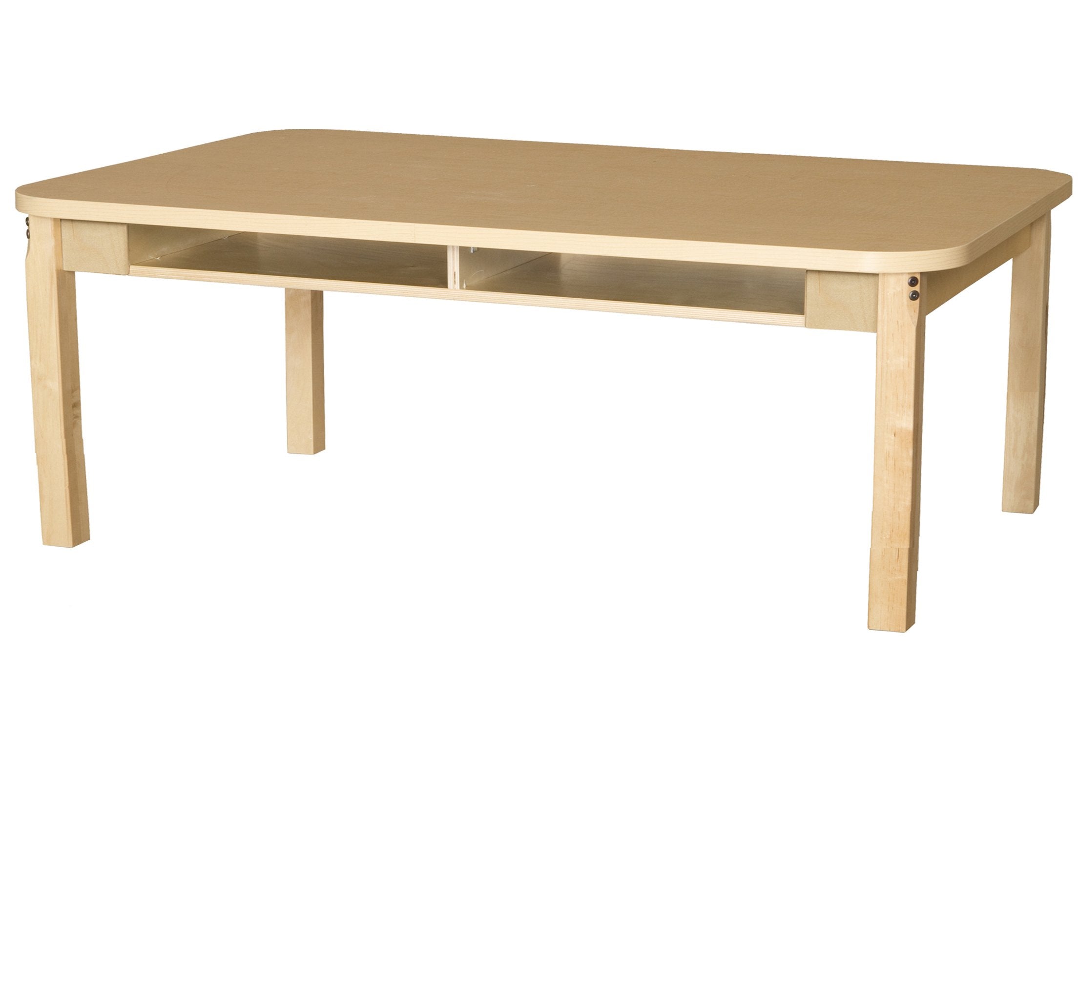 36'' x 60'' Four Seater High Pressure Laminate Desk with Hardwood Legs- 14''