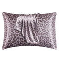 Lcbd Silky Satin Toddler Pillowcases Pack Of 2, 13X18 Inches Pink Leopard Travel Pillowcases With Envelope Closure, Small Kids P