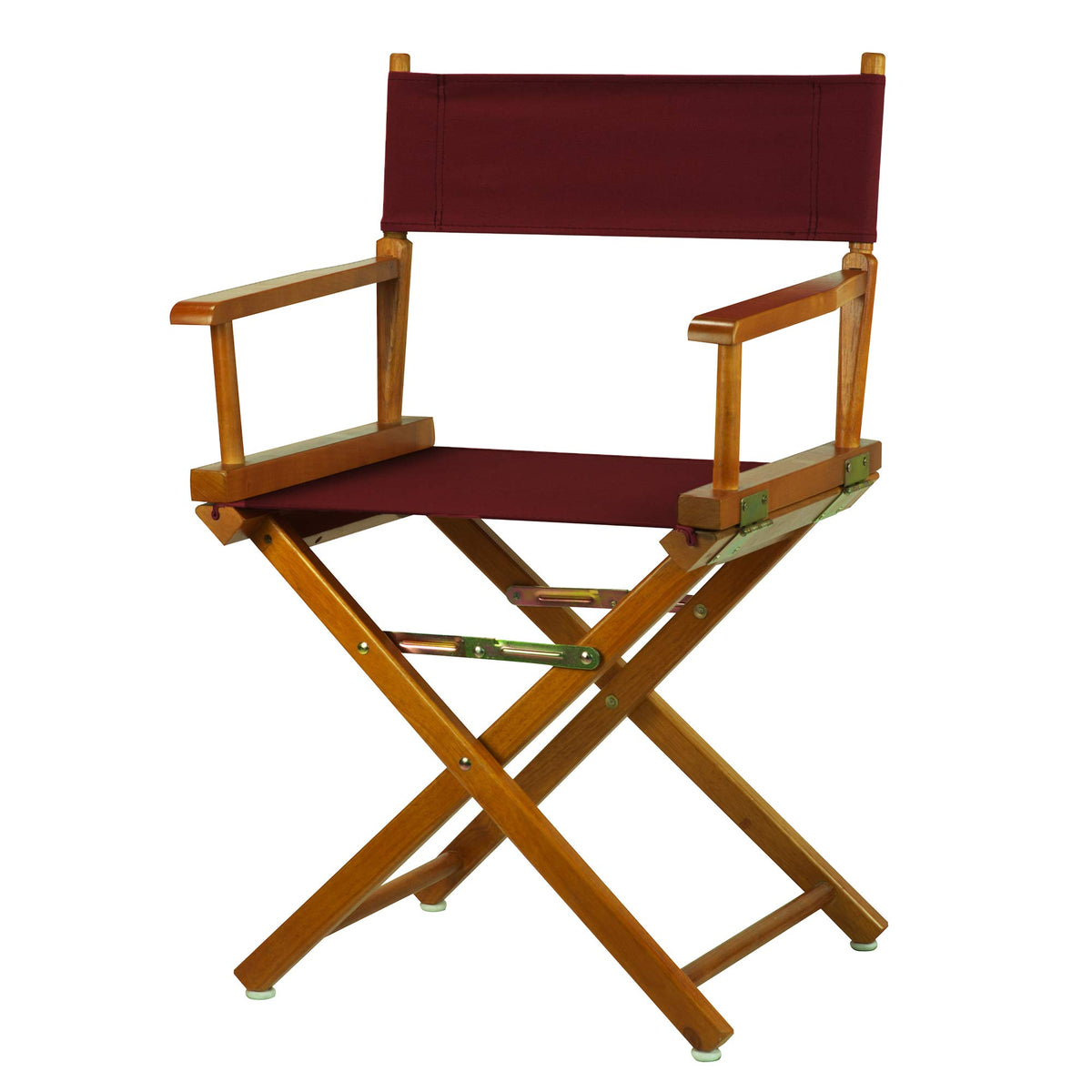 Casual Home 18&quot; Director'S Chair Honey Oak Frame With Burgundy Canvas