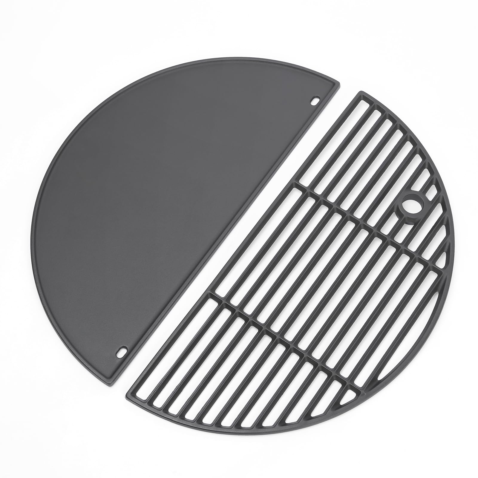 Qulimetal 19.5' Cast Iron Round Grate For Akorn Kamado Ceramic Grill, Char Griller Akorn 16620 E56720 16820, Louisiana Grills K