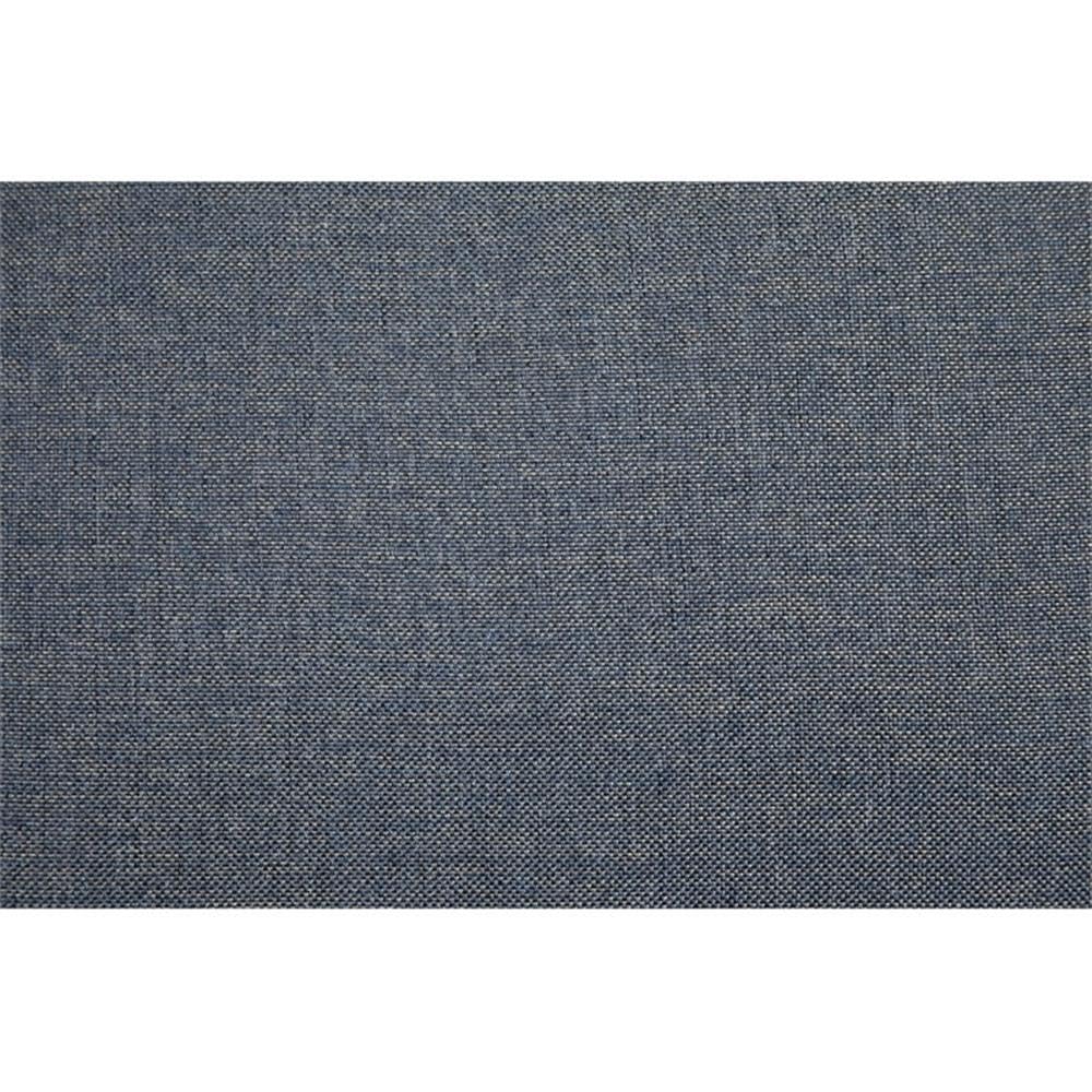 American Furniture Classics Model 8-010-A330V16 Classic Cottage Series Blue Fabric Sofa With Rolled Arms And 3 Accent Pillows