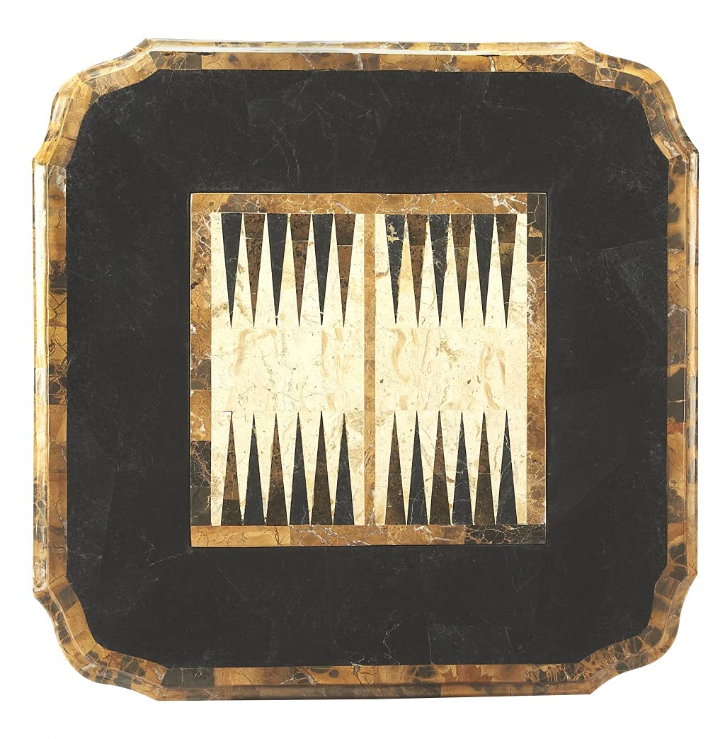 HomeRoots Carlyle Fossil Stone Game Table - Thumbnail 2