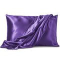 Satin Pillowcase 2 Pack - King Size (20''X40'', Purple) - Silky Pillow Cases For Hair And Skin - Satin Pillow Covers With Envelo