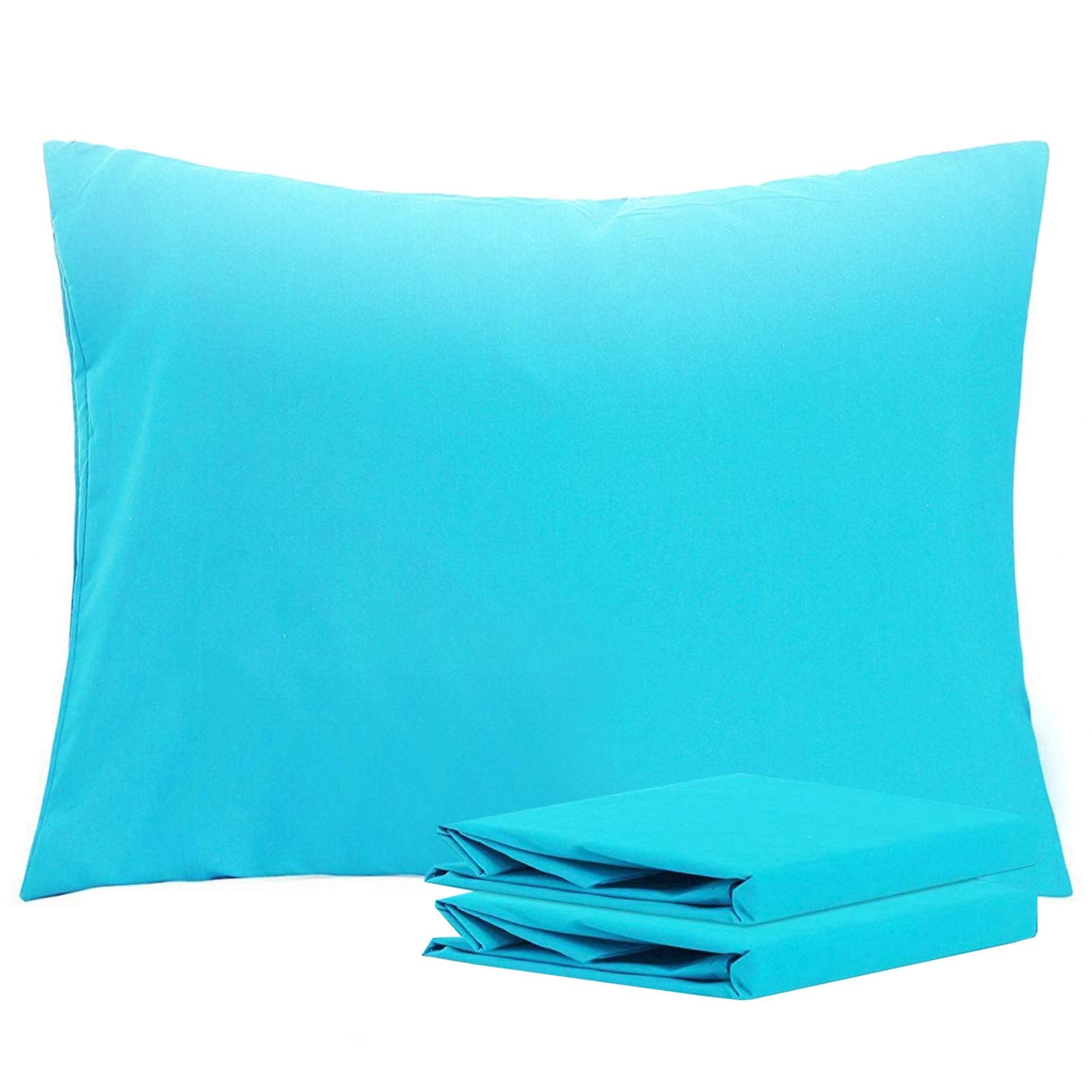 Ntbay Soft, Wrinkle-Free Microfiber Pillowcase Set - 2 Pack, Blue, 20X26 Inches With Envelope Closure