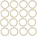 Xmhf 2 Inch (20 Pack) Loose Leaf Binder Rings, Nickel Plated Steel Binder Rings,Keychain Key Rings, Metal Book Rings,Golden, For
