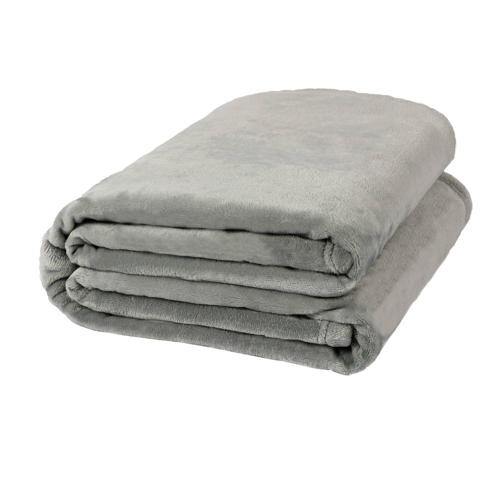 Nanpiper Fleece Blankets, Super Soft Flannel Fuzzy Blanket For Bed Couch, Luxury Cozy Plush Microfiber Blanket-Twin Size,Grey