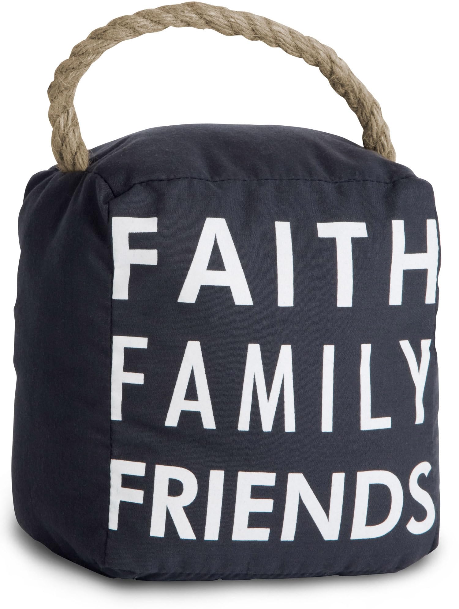 Pavilion Gift Company - Open Door Decor 5' X 6' Navy Door Stopper Faith Family Friends