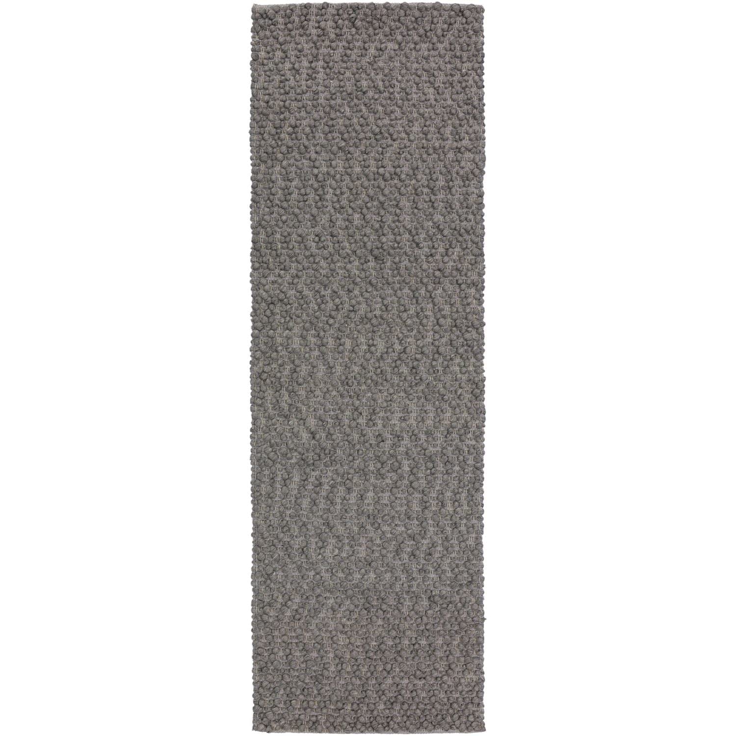 Gorbea Gr1 Grey Casual Rug Runner 2' 6&quot; X 20'