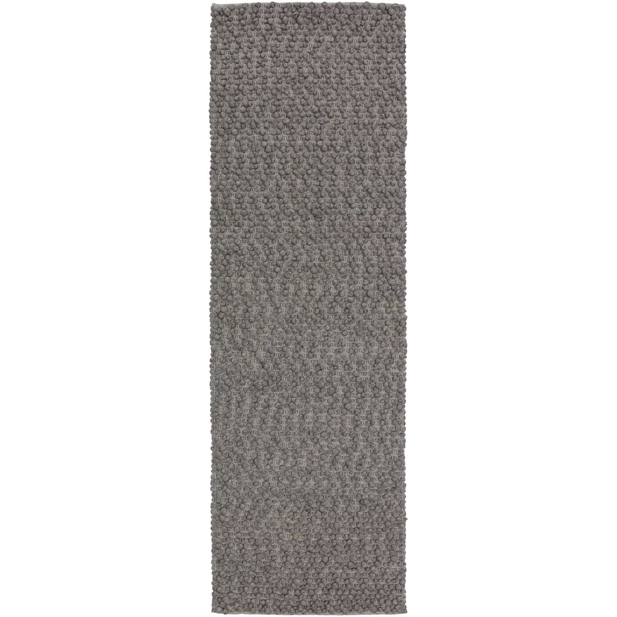 Gorbea Gr1 Grey Casual Rug Runner 2' 6&quot; X 20'