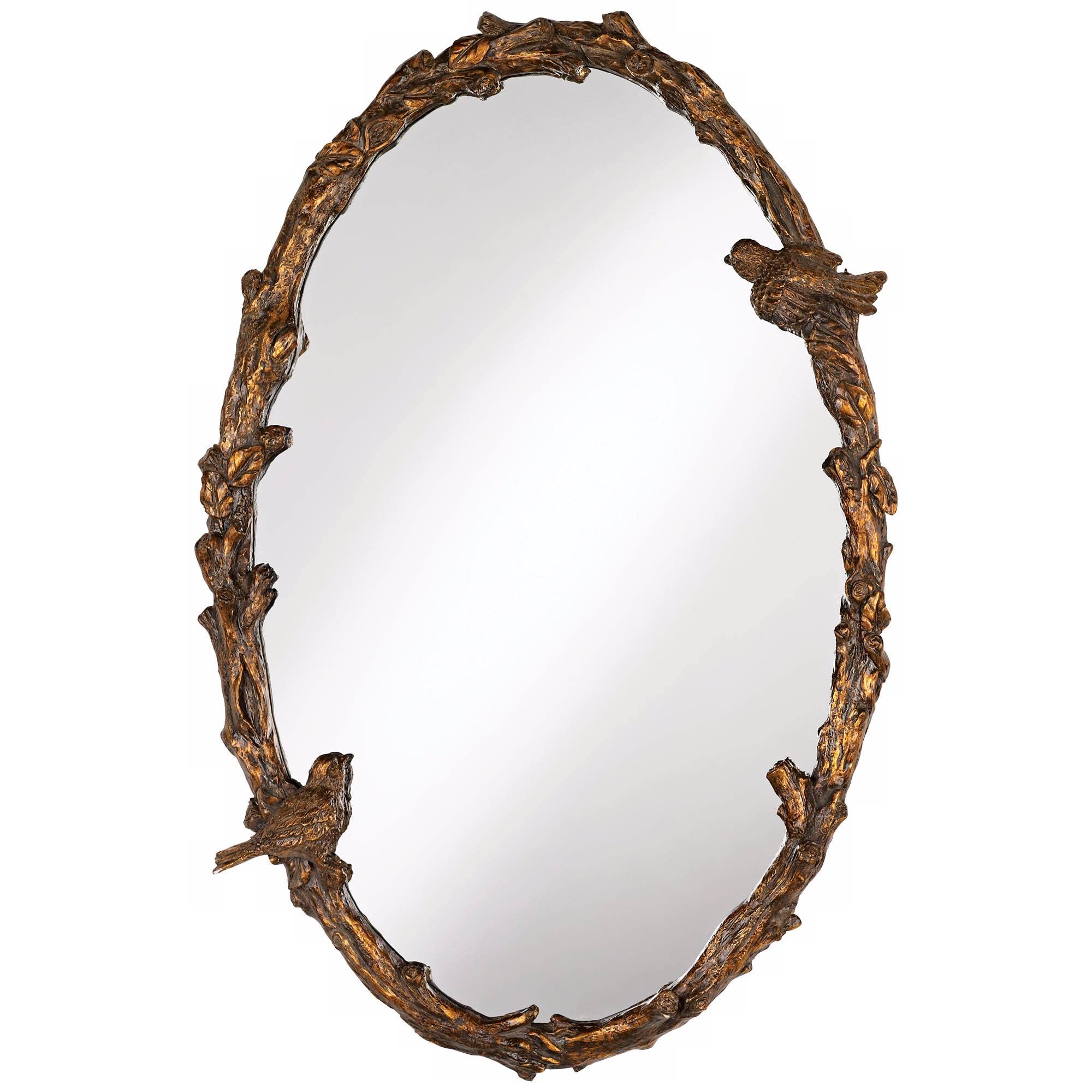 Uttermost Paza Love Birds Oval 34 High Wall Mirror