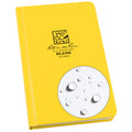 Rite In The Rain Weatherproof Hard Cover Notebook, 4 3/4' X 7 1/2', Yellow Cover, Blank Pattern (No. 330F)