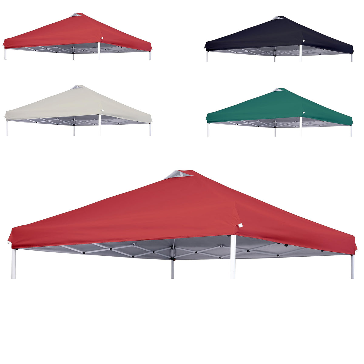 Scocanopy Replacement Top With Air Vent For 10X10 Canopy Frame, Canopy Cover Only, (Red)