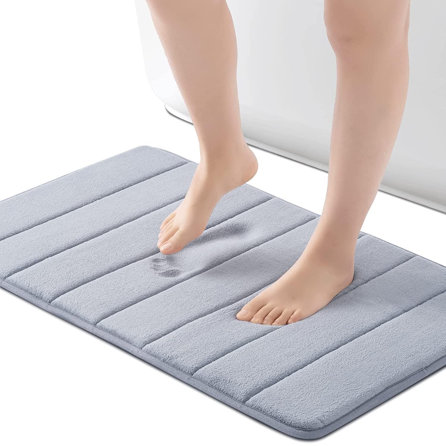 Kupshyat Soft Cushioned Bathroom Bath Mat with Memory Foam Comfort