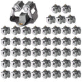 3-H 45 Pack Mop and Broom Holder Wall Mount Big Size Hanging 1 KG Extra,Broom Hanger Wall Mount for Hanging and Organizing Shove