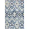 Rizzy Home Alora Decor Euphoria 5' X 8' Chevron Ikat Lt. Gray/Gray/Rust/Blue Hybrid Rug