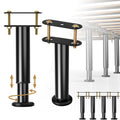 4 Pack Adjustable Height Center Support Leg For Bed Frame, Upgrade Under Bed Support Leg With Wider Base, Bed Support Legs For W