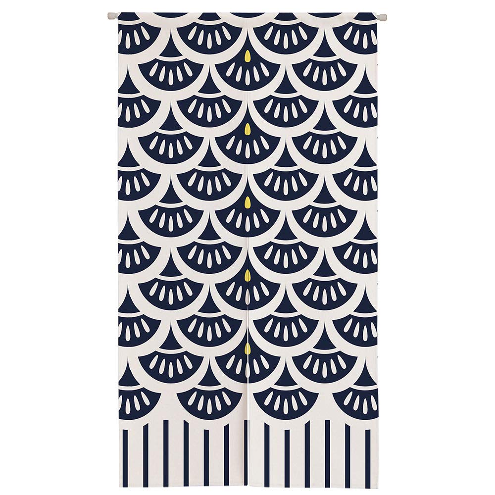 Ofat Home Japanese Curtain Doorway Noren Tapestry Wall Hanging Bedroom Kitchen Bathroom Divider Room Decor, Ginkgo Leaf Simple D