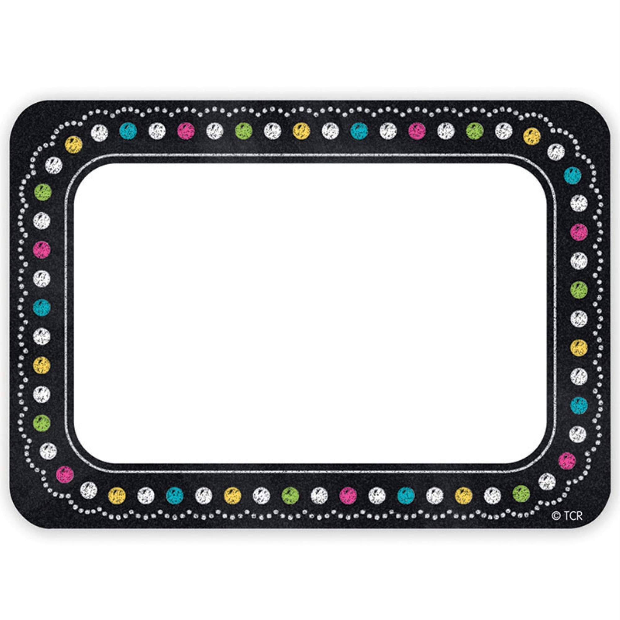 Teacher Created Resources Chalkboard Brights Name Tags (5623)
