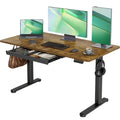 Claiks Standing Desk with Drawers, Stand Up Electric Standing Desk Adjustable Height, Sit Stand Desk Computer Workstation, 55 In
