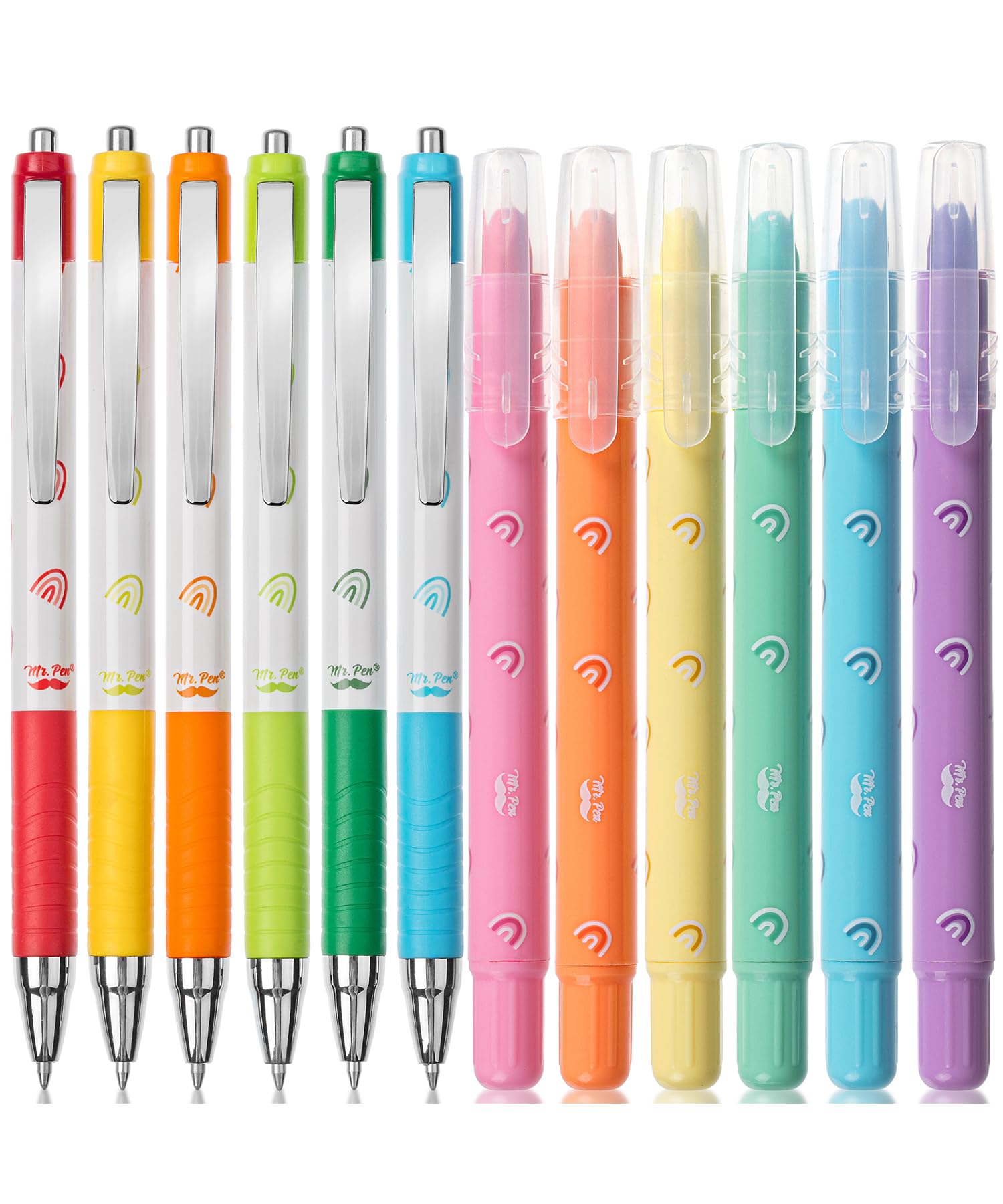 Mr. Pen- Bible Highlighters And Pens, No Bleed, 12 Pack, Gel, Bible Highlighters