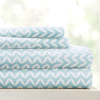 Linen Market 3 Piece Twin Bedding Sheet Set (Light Blue Chevron) - Sleep Better Than Ever With These Ultra-Soft & Cooling Bed Sh