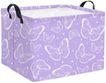 TIBAOLOVER Rectangular Kids Storage Basket Baby Storage Basket with Handles for Home Kitchen Girls Cute Toy Storage Bin Organize