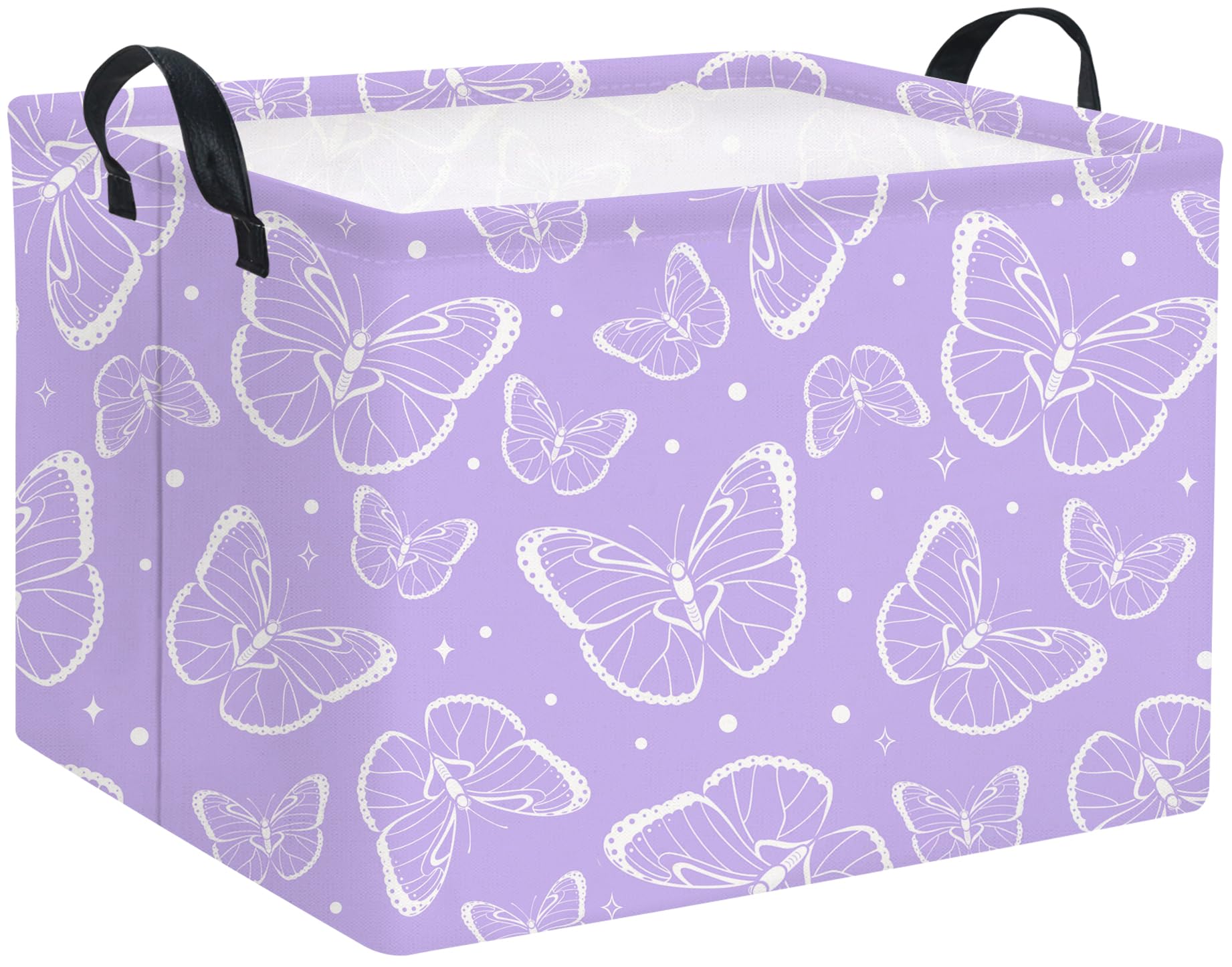 TIBAOLOVER Rectangular Kids Storage Basket Baby Storage Basket with Handles for Home Kitchen Girls Cute Toy Storage Bin Organize